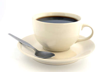 coffee cup on white backgroundの写真素材