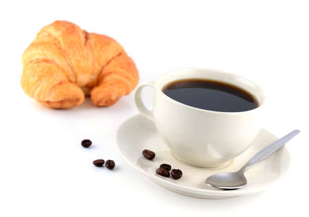 coffee cup on white backgroundの写真素材