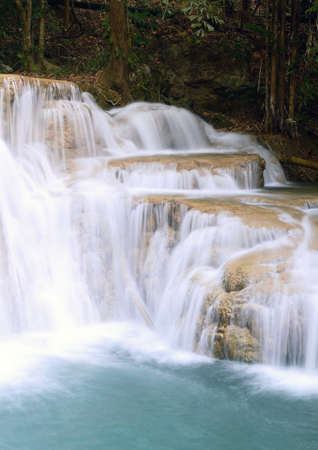 waterfall in tropical forest