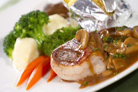 filet mignon, beef with bacon round steakの写真素材