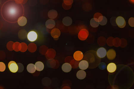 night light, Red and yellow tone of night lightの写真素材