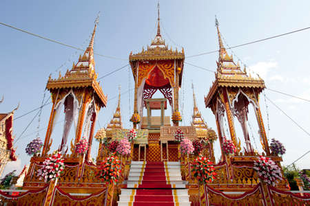 Thai funeral, A cremations place in Funeral tradition in Thailandの写真素材