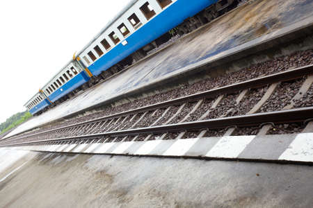 train bogie, Thailand public train bogie on railのeditorial素材