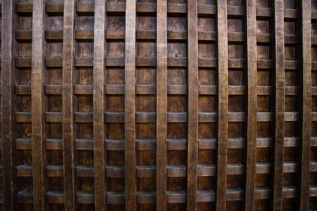 wood texture, wooden wall showing texture in Tenryu-ji temple, Kyoto, Japan