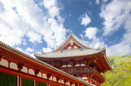MAY17,2014 Todaiji Temple, The red building showing structure of Todaiji Temple, Nara, Japanのeditorial素材