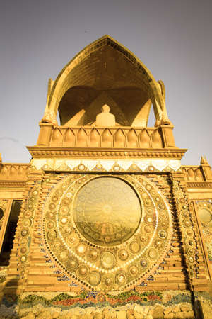 Temple Thailand, Wat Pra That Pha Son Keaw buddism temple decorated with colourful ceramic in Petchaboon, Thailandの写真素材