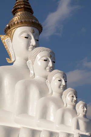 Temple Thailand, Wat Pra That Pha Son Keaw buddism temple decorated with colourful ceramic in Petchaboon, Thailandの写真素材