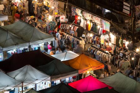 Bangkok, Thailand - 18 February 2018 : Train Night Market Ratchada in Bangkok, Thailand.のeditorial素材