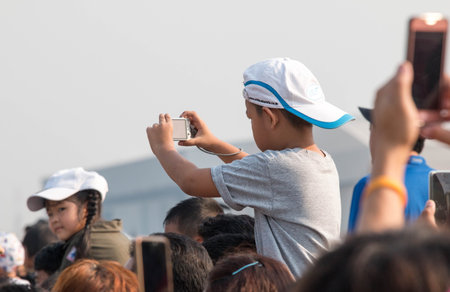 BANGKOK, THAILAND - January 12 , 2019 : Children's Day at Royal Thai Airforce Base Don Mueang.