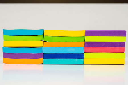colorful paper note padの写真素材