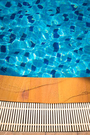Swimming pool in resort island at outdoorsの写真素材