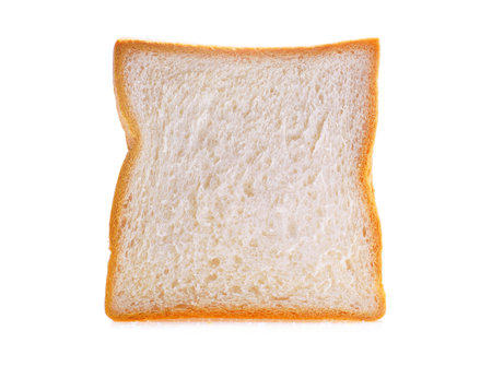 sliced bread isolated on white background