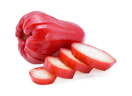 Rose apple isolated on the white backgroundの写真素材