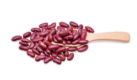 Red beans isolated on white backgroundの写真素材