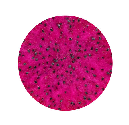 dragon fruit isolated on white backgroundの写真素材