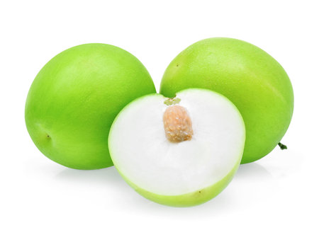 Monkey apple isolated on white backgroundの写真素材