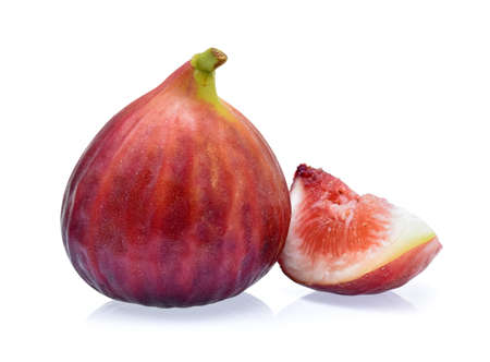 Figs fruits isolated on white backgroundの写真素材