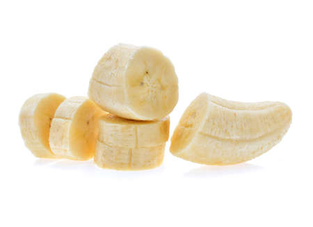 Banana isolated on white background.の写真素材