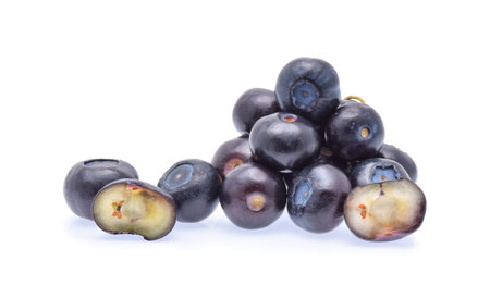 blueberry isolated on white background.の写真素材