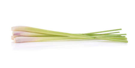 Fresh Lemon grass isolated on white backgroundの写真素材