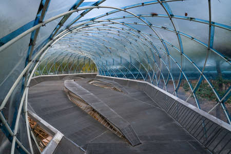 Walkway architecture at daytime, Anyang Art Park, South Koreaの写真素材