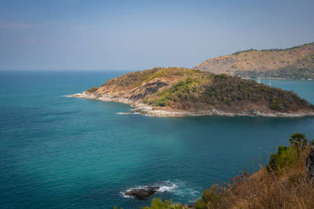 Viewpoint at Laem Phrom Thep, Phuket, Thailandの写真素材