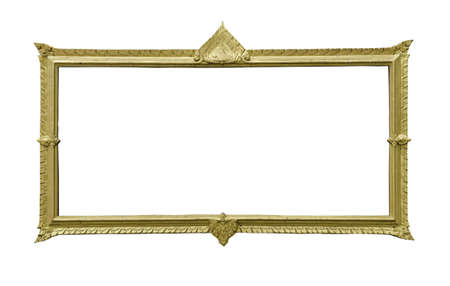 Beautiful  isolate old ancient thai tradition style frame の写真素材