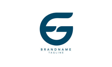 Alphabet letters Initials Monogram logo FG, GF, F and Gのイラスト素材