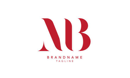 Alphabet letters Initials Monogram logo MB, MB, M and Bのイラスト素材