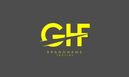 Alphabet letters Initials Monogram logo GHF, GH, HFのイラスト素材