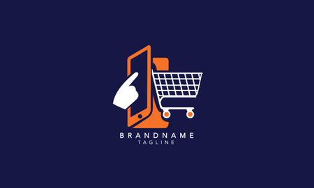 Shopping cart vector, retail, online, e-commerce vectorのイラスト素材