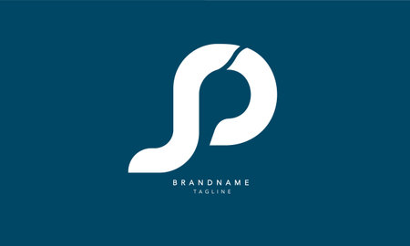 Alphabet letters Initials Monogram logo SP, PS, S and Pのイラスト素材