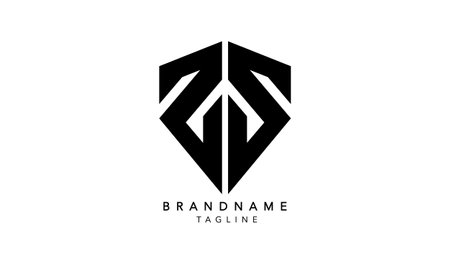 Alphabet letters Initials Monogram logo SS, Sのイラスト素材