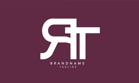 Alphabet letters Initials Monogram logo RT, TR, R and Tのイラスト素材
