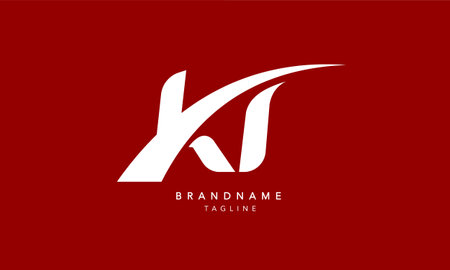 Alphabet letters Initials Monogram logo KV, VK, K and Vのイラスト素材