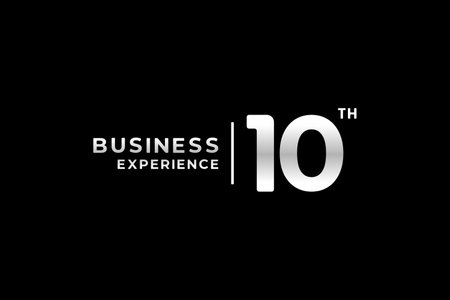 best 10 years vector or 10 years in business vector in flat style. Simple vector design of number 10 or 10 years in business. For needs related to experience design in businessのイラスト素材