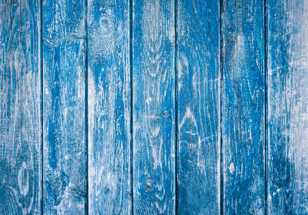 Dark blue wood texture background with old peeling paintの写真素材