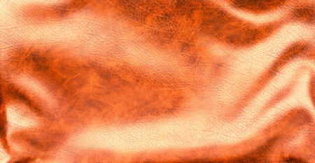 Brown leather texture background with corrugated surface with light reflected areas and soft shadows effectの写真素材