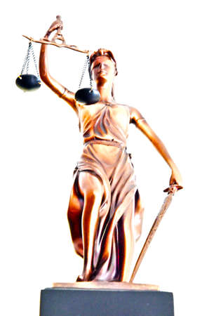 A statu of Themis. Fraternity, equality,  justice... The world needs to these.の写真素材