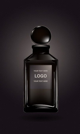 perfume bottle for mockup labelのイラスト素材