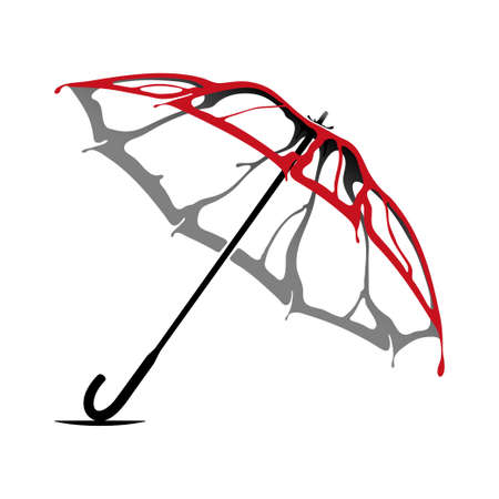 umbrella gothic styleのイラスト素材