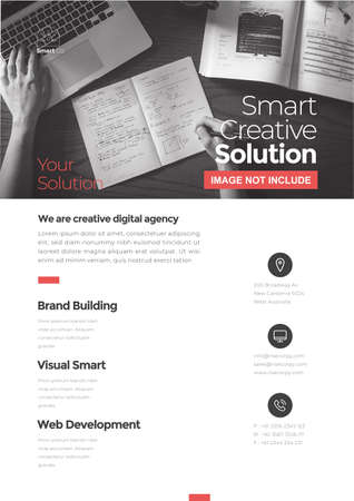 Minimalist Corporate flyer design templateのイラスト素材