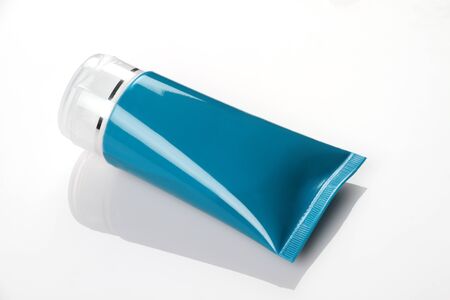Blank Makeup Tube Cream Pack for Mockupsの写真素材