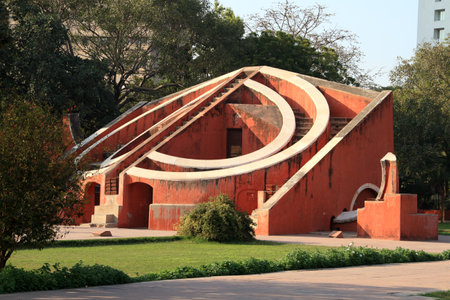 Jantar Mantar Architectural Astronomy Instrument, New Delhi, Indiaのeditorial素材