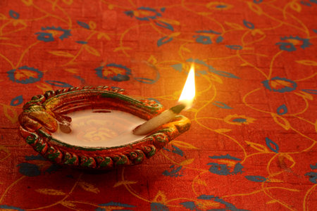 Indian Festival Diwali Diya Lamp Light