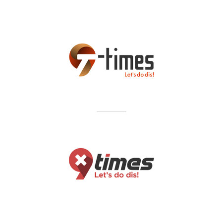 9-times simple logo concept tamplate