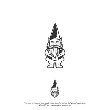 dwarf logo design vector tamplatのイラスト素材