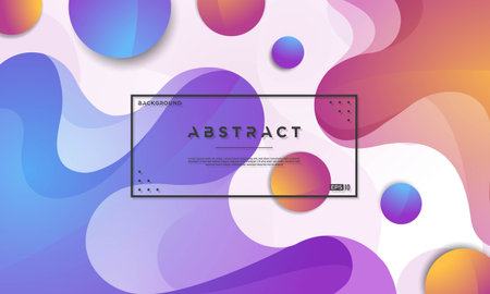 Abstract colorful flow shapes background Free Vector