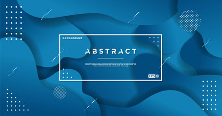 Classic blue gradient liquid background Free Vector
