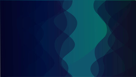Abstract wave background with dark blue and aqua color combinations
